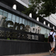 A man walks past Microsoft offices in Beijing in 2014.